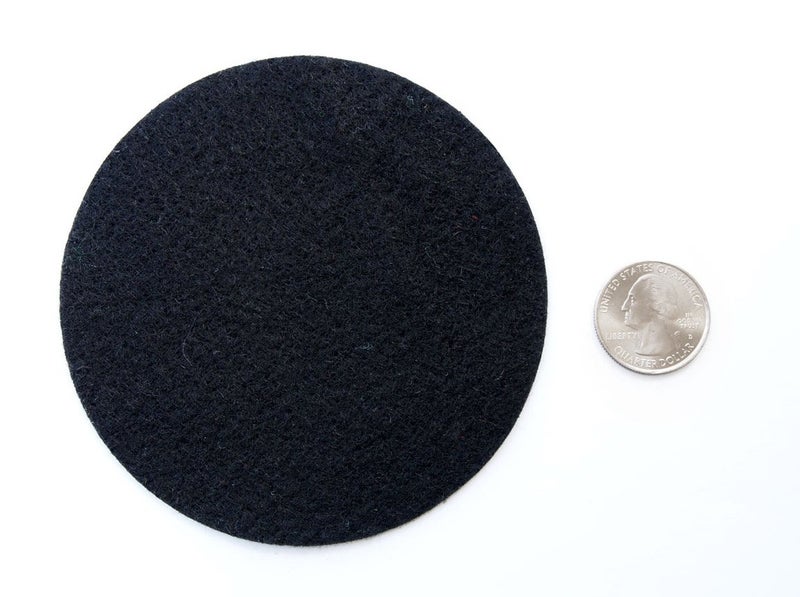 Playfully Ever After Black Craft Felt Circles (4 Inch - 19pc) - Image 2